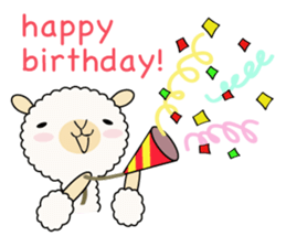 Alpaca anniversary sticker #10010721