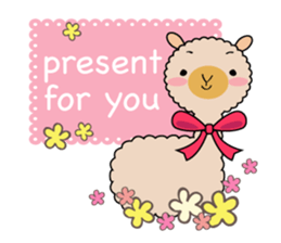 Alpaca anniversary sticker #10010724