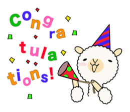 Alpaca anniversary sticker #10010729