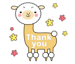 Alpaca anniversary sticker #10010736