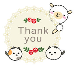 Alpaca anniversary sticker #10010737