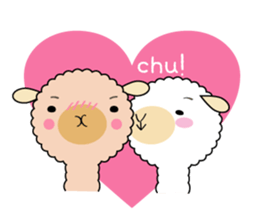 Alpaca anniversary sticker #10010738