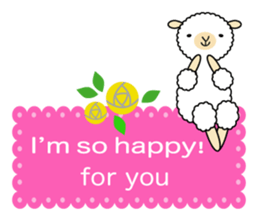 Alpaca anniversary sticker #10010740