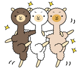 Alpaca anniversary sticker #10010749