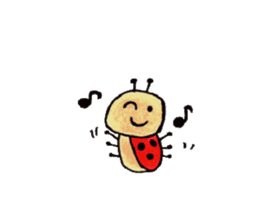 Everyday cute insects sticker #10011532