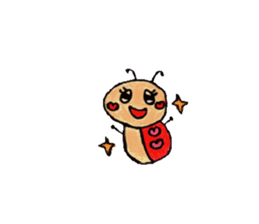 Everyday cute insects sticker #10011535