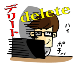 Square people who talk come sticker #10011857