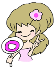 She is a cute girl! sticker #10012370