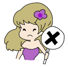 She is a cute girl! sticker #10012371