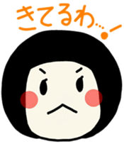 The girl meets ART sticker #10012494