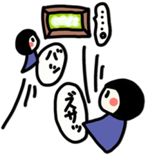 The girl meets ART sticker #10012517