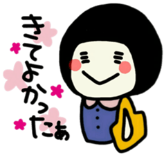 The girl meets ART sticker #10012519