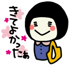 The girl meets ART sticker #10012519