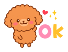 So lovely toy Poodle sticker #10012560