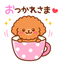 So lovely toy Poodle sticker #10012568