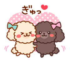 So lovely toy Poodle sticker #10012569