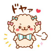 So lovely toy Poodle sticker #10012578