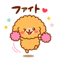 So lovely toy Poodle sticker #10012590