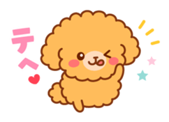 So lovely toy Poodle sticker #10012592