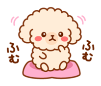 So lovely toy Poodle sticker #10012594