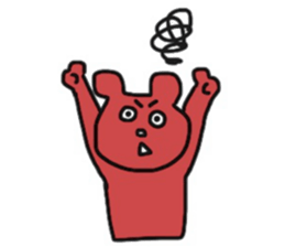 mokichi bear sticker #10012642