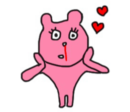 mokichi bear sticker #10012650