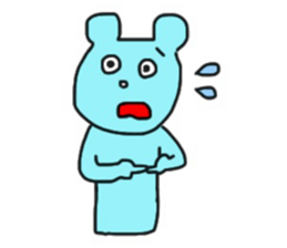 mokichi bear sticker #10012654