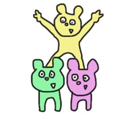 mokichi bear sticker #10012656