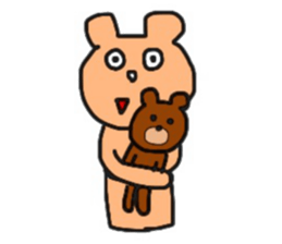 mokichi bear sticker #10012657