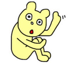 mokichi bear sticker #10012671