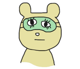 mokichi bear sticker #10012679