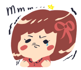 little  cute  girl sticker #10012905