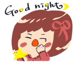 little  cute  girl sticker #10012909