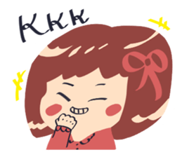 little  cute  girl sticker #10012911