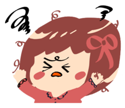 little  cute  girl sticker #10012912