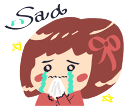 little  cute  girl sticker #10012918