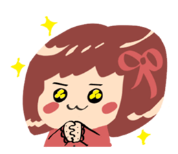 little  cute  girl sticker #10012929