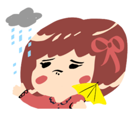 little  cute  girl sticker #10012933