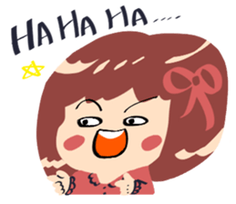 little  cute  girl sticker #10012941