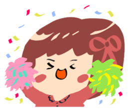 little  cute  girl sticker #10012942