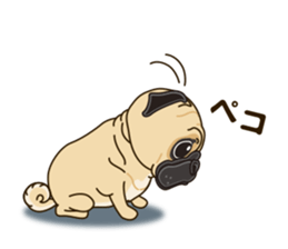 A sticker willingly. Pug sticker #10013153
