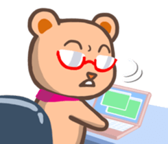 Sachi a office bear  2 sticker #10014581