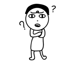 pinky-white man sticker #10014719