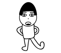 pinky-white man sticker #10014723