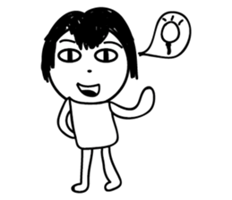 pinky-white man sticker #10014724