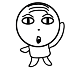 pinky-white man sticker #10014725