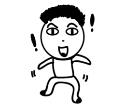 pinky-white man sticker #10014735