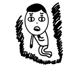 pinky-white man sticker #10014739