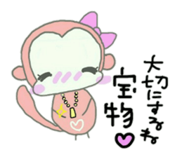 The monkey l'd like to tell. sticker #10014750