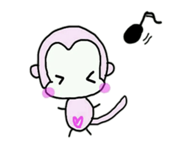 The monkey l'd like to tell. sticker #10014763